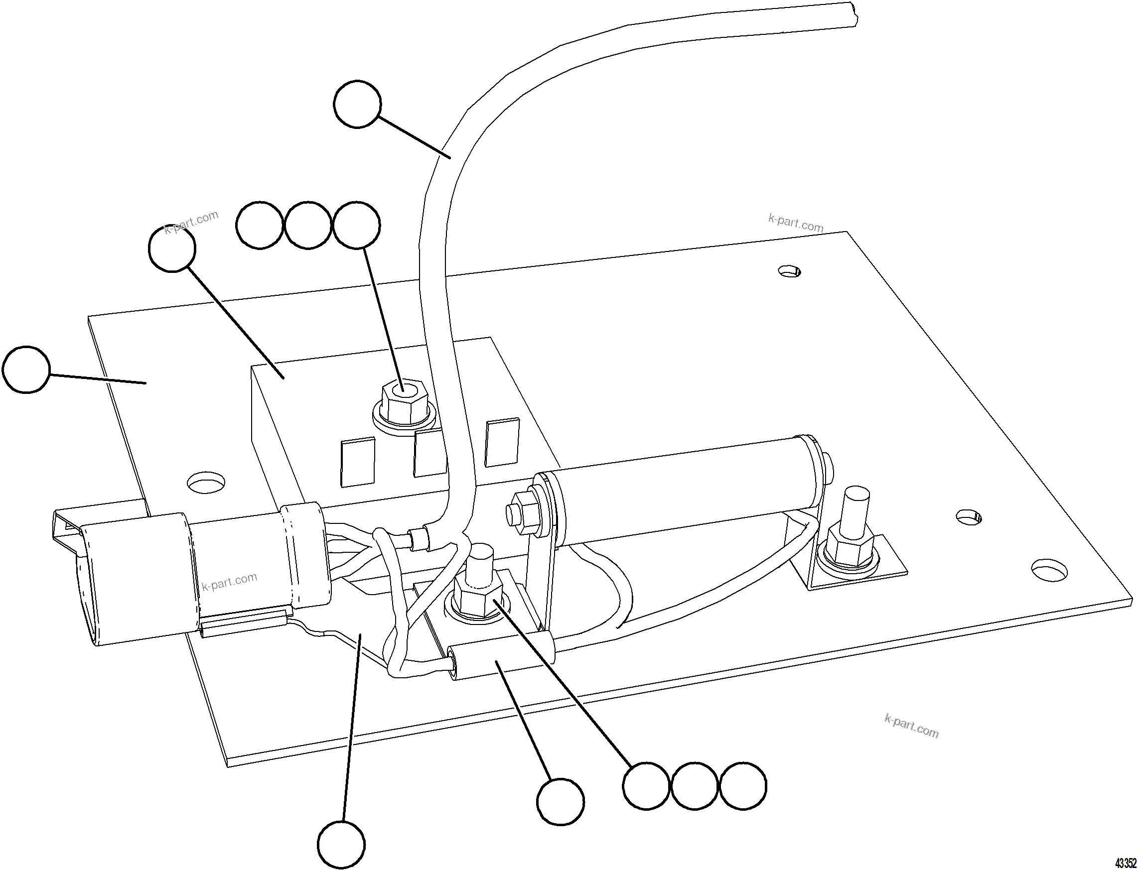 Komatsu parts book diagram for AFE57-HT 830E-1AC S/N A40966, A40987 & A40990 - A40992  SEVERSTAL: DIMMER TIMER MODULE