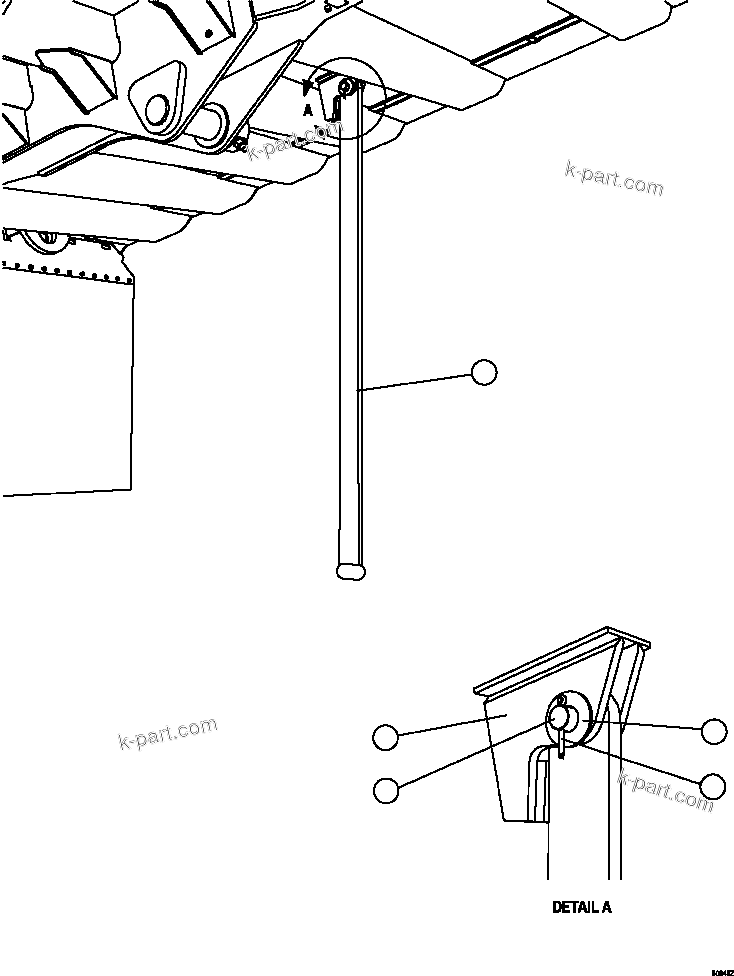 Komatsu parts book diagram for AFE57-HT 830E-1AC S/N A40966, A40987 & A40990 - A40992  SEVERSTAL: ROCK EJECTORS INSTALLATION
