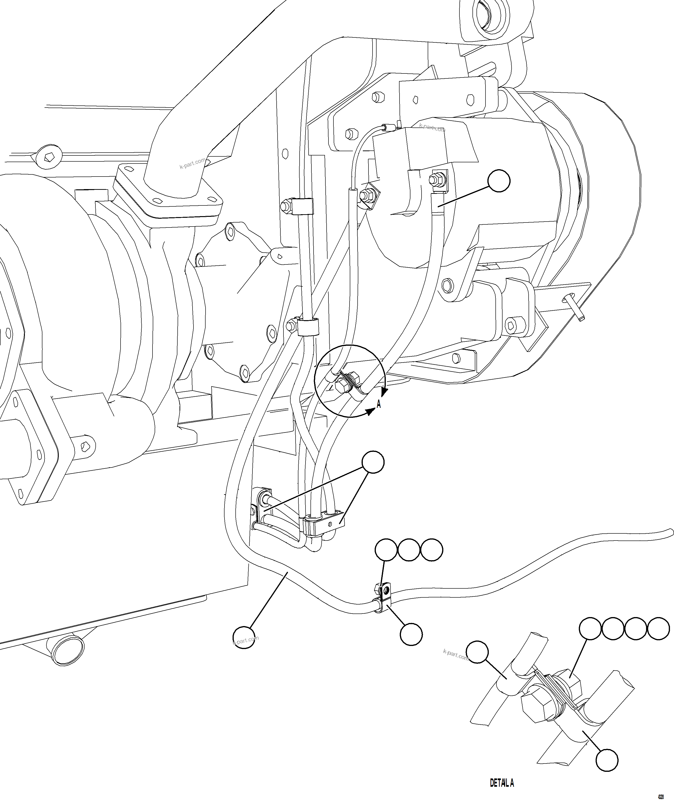 Komatsu parts book diagram for AFE57-HT 830E-1AC S/N A40966, A40987 & A40990 - A40992  SEVERSTAL: ALTERNATOR WIRING