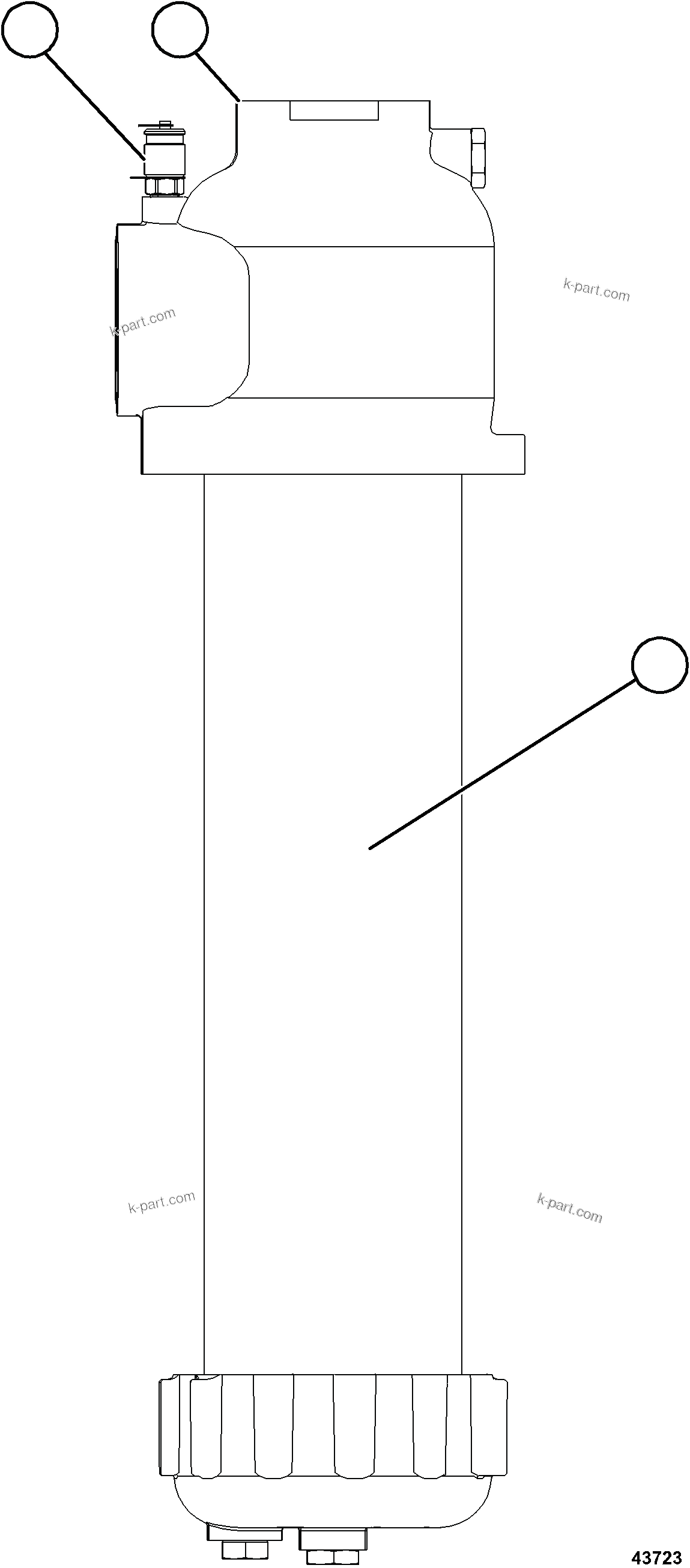 Komatsu parts book diagram for AFE57-HT 830E-1AC S/N A40966, A40987 & A40990 - A40992  SEVERSTAL: HYDRAULIC FILTER - HOIST