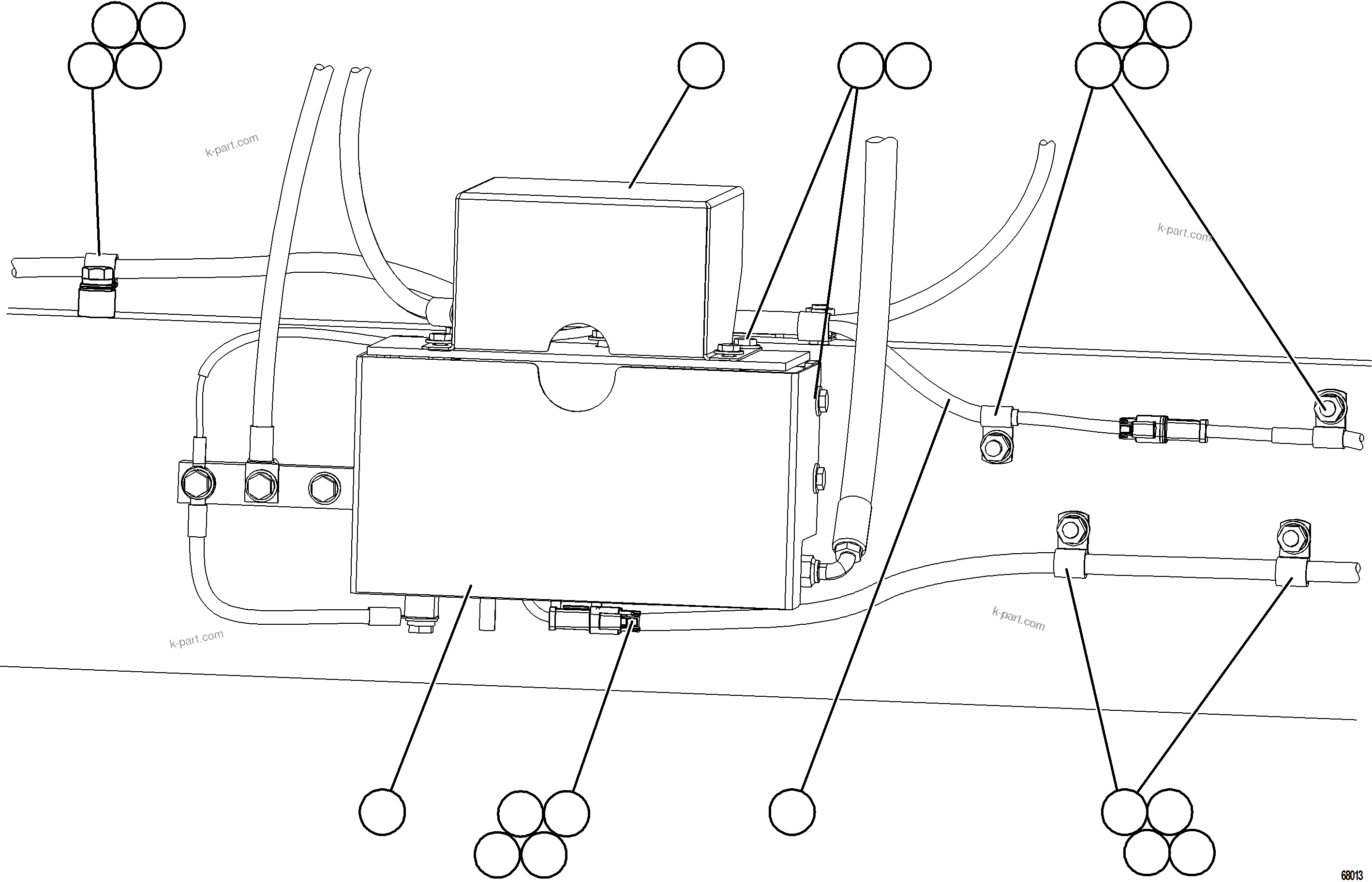 Komatsu parts book diagram for AFE57-JJ 830E-1AC S/N A41035 COLOWYO: STARTING SYSTEM WIRING    2/4