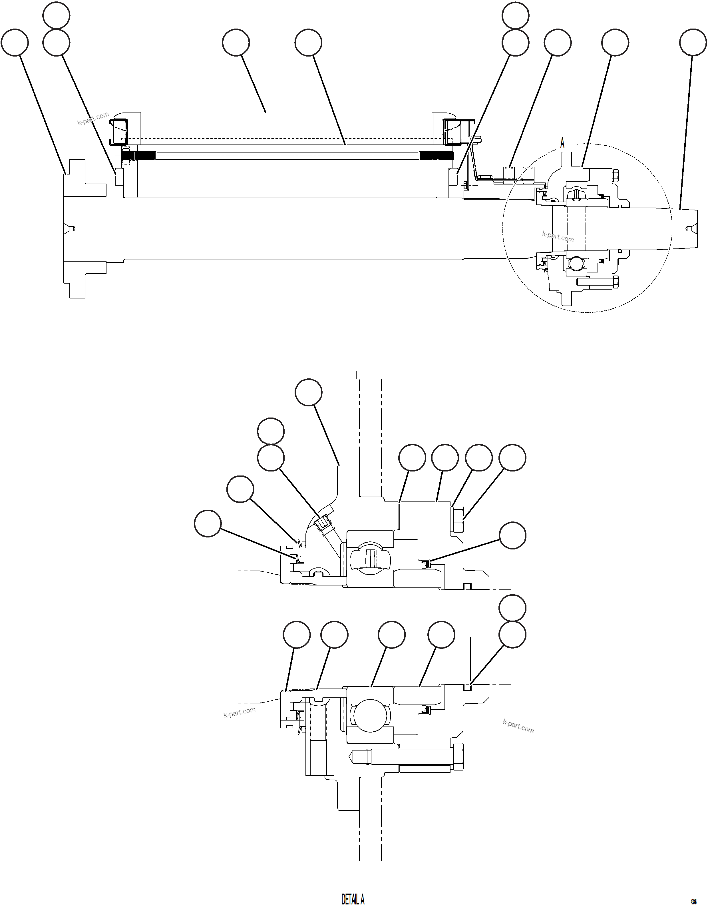 Komatsu parts book diagram for AFE57-JJ 830E-1AC S/N A41035 COLOWYO: ALTERNATOR - ENGINE MOUNT    2/2