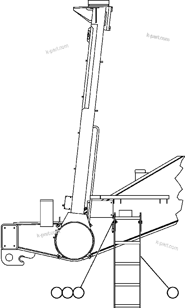 Komatsu parts book diagram for AFE57-X 830E-AC S/N A30101     HIBBING TACONITE: ACCESS LADDERS INSTALLATION