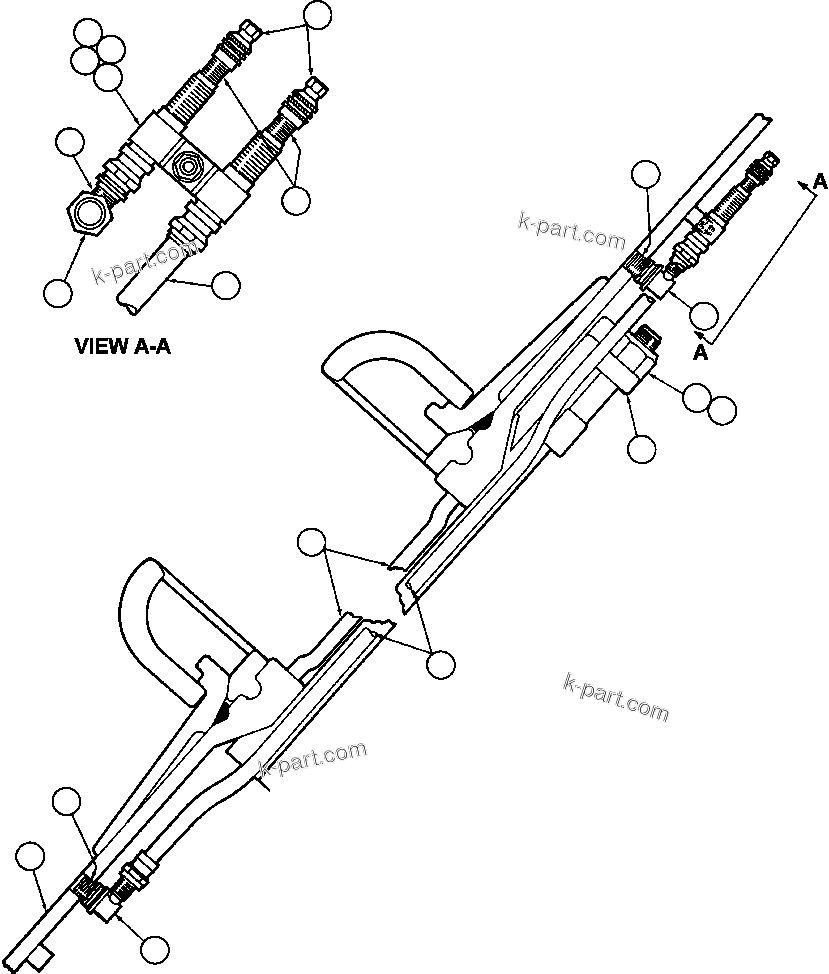 Komatsu parts book diagram for AFE57-X 830E-AC S/N A30101     HIBBING TACONITE: REAR WHEEL & MOUNTING