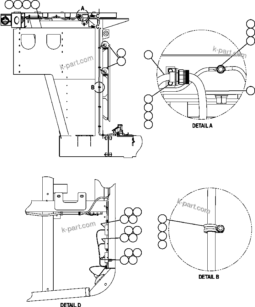 Komatsu parts book diagram for AFE57-X 830E-AC S/N A30101     HIBBING TACONITE: RIGHT DECK ELECTRICAL GROUP
