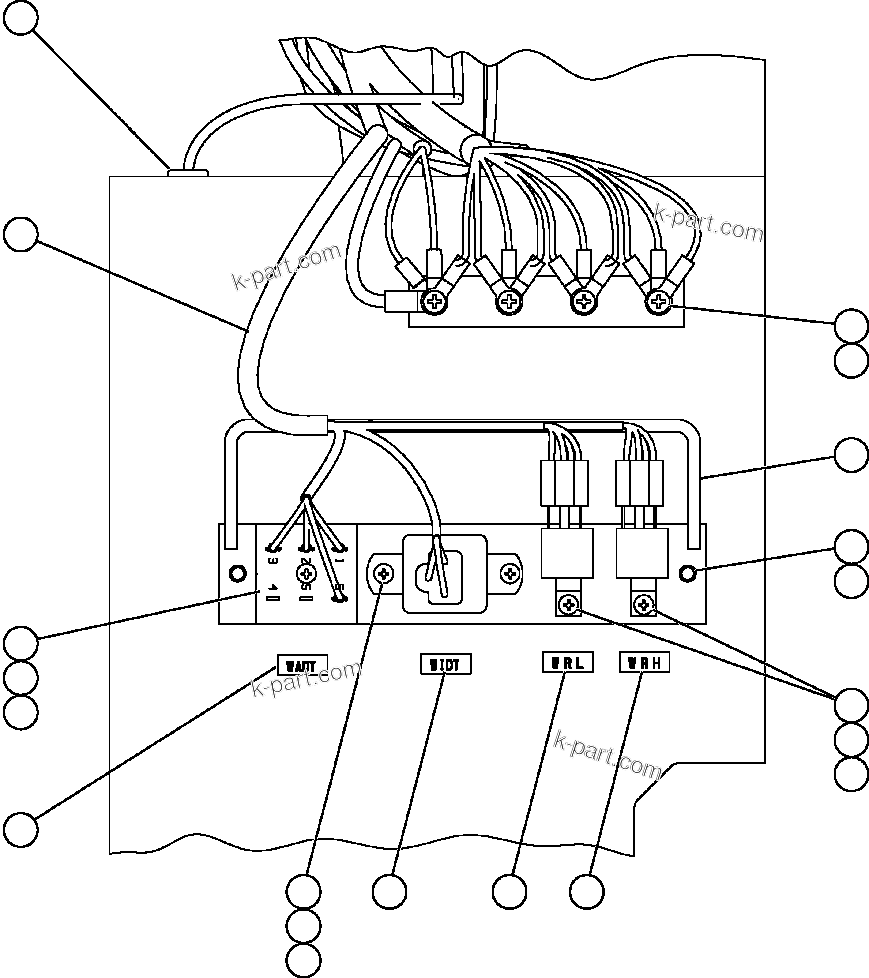 Komatsu parts book diagram for AFE57-X 830E-AC S/N A30101     HIBBING TACONITE: WIPER/WASHER TIMER DELAY MODULES