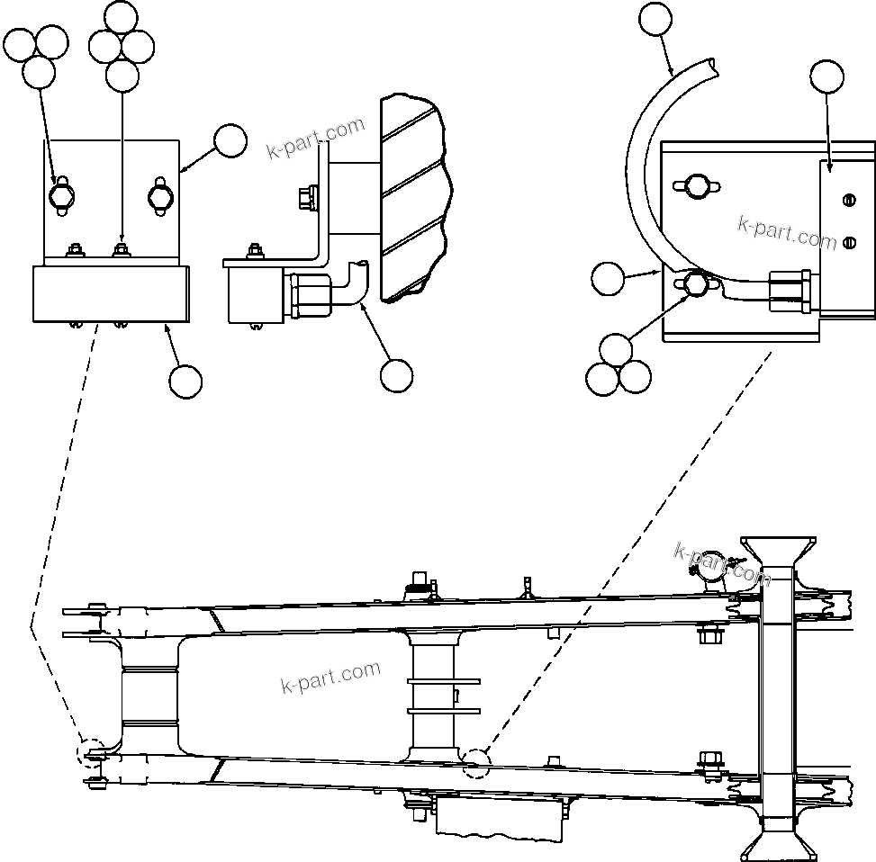 Komatsu parts book diagram for AFE57-X 830E-AC S/N A30101     HIBBING TACONITE: HOIST LIMIT & BODY-UP INTERLOCK SWITCH