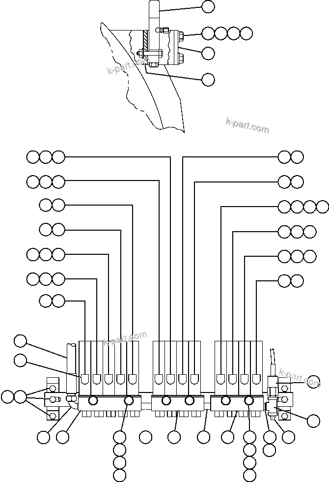Komatsu parts book diagram for AFE57-X 830E-AC S/N A30101     HIBBING TACONITE: AUTOMATIC LUBRICATION SYSTEM - 2