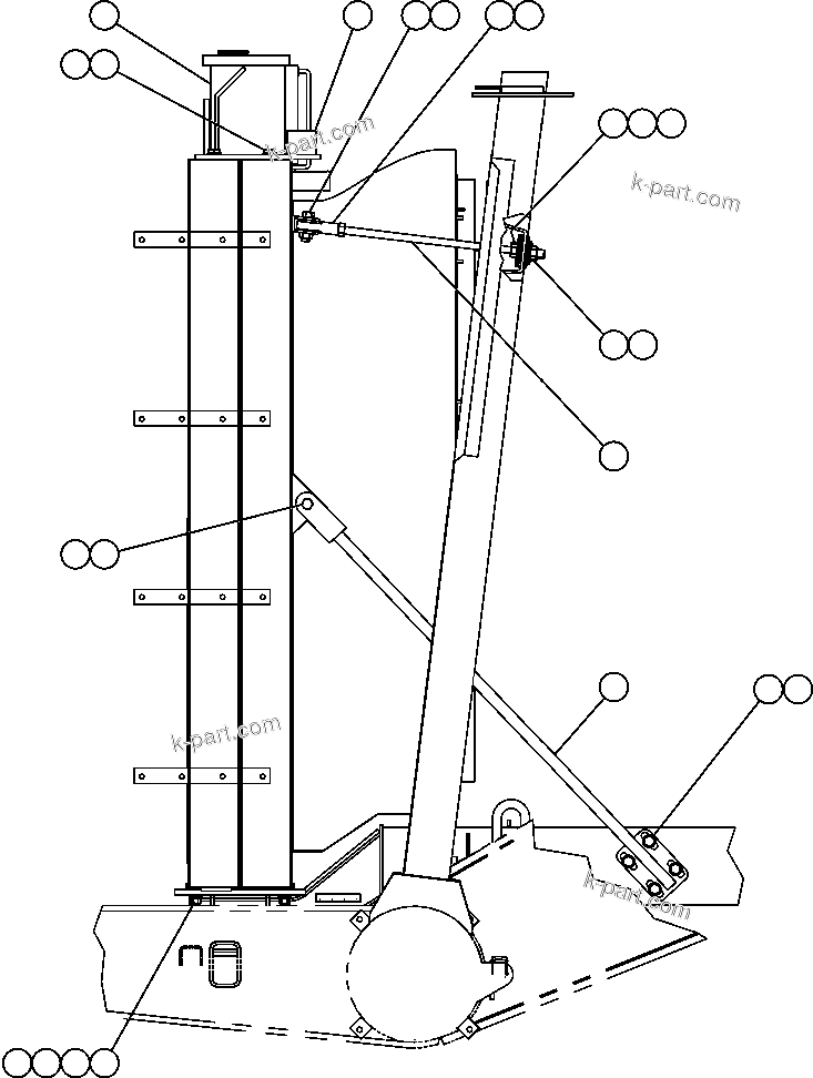 Komatsu parts book diagram for AFE59-A 930E-4 S/N A30465 - A30466    CODELCO GABY: RADIATOR SUPPORT & MOUNTING