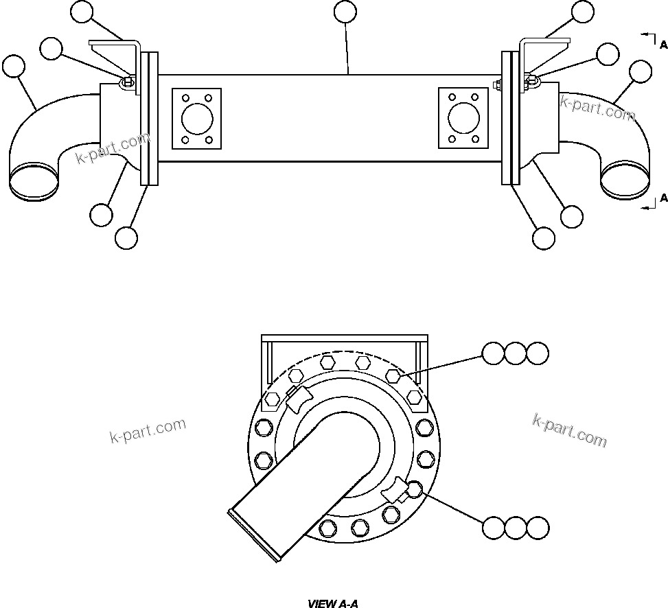 Komatsu parts book diagram for AFE59-A 930E-4 S/N A30465 - A30466    CODELCO GABY: HEAT EXCHANGER (PB9796)