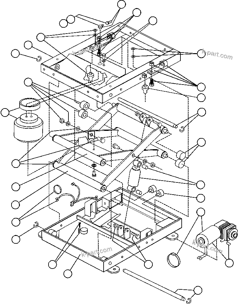 Komatsu parts book diagram for AFE59-A 930E-4 S/N A30465 - A30466    CODELCO GABY: OPERATOR'S SEAT ASSEMBLY - 5 (EJ8295)