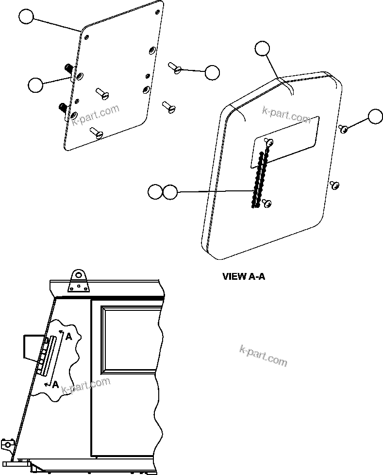 Komatsu parts book diagram for AFE59-A 930E-4 S/N A30465 - A30466    CODELCO GABY: MANUAL HOLDER