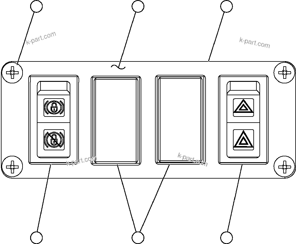 Komatsu parts book diagram for AFE59-A 930E-4 S/N A30465 - A30466    CODELCO GABY: UPPER R.H. DASH MODULE