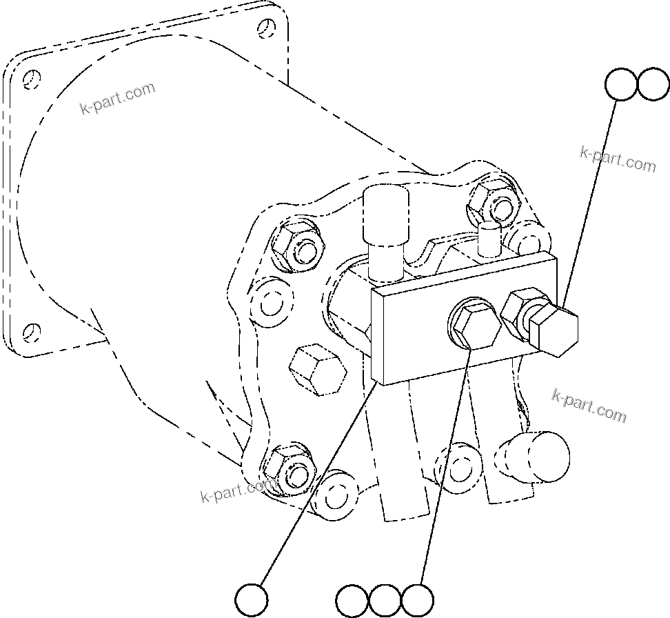 Komatsu parts book diagram for AFE59-A 930E-4 S/N A30465 - A30466    CODELCO GABY: ADJUSTABLE HOLD-DOWN ASSEMBLY (EJ1087)