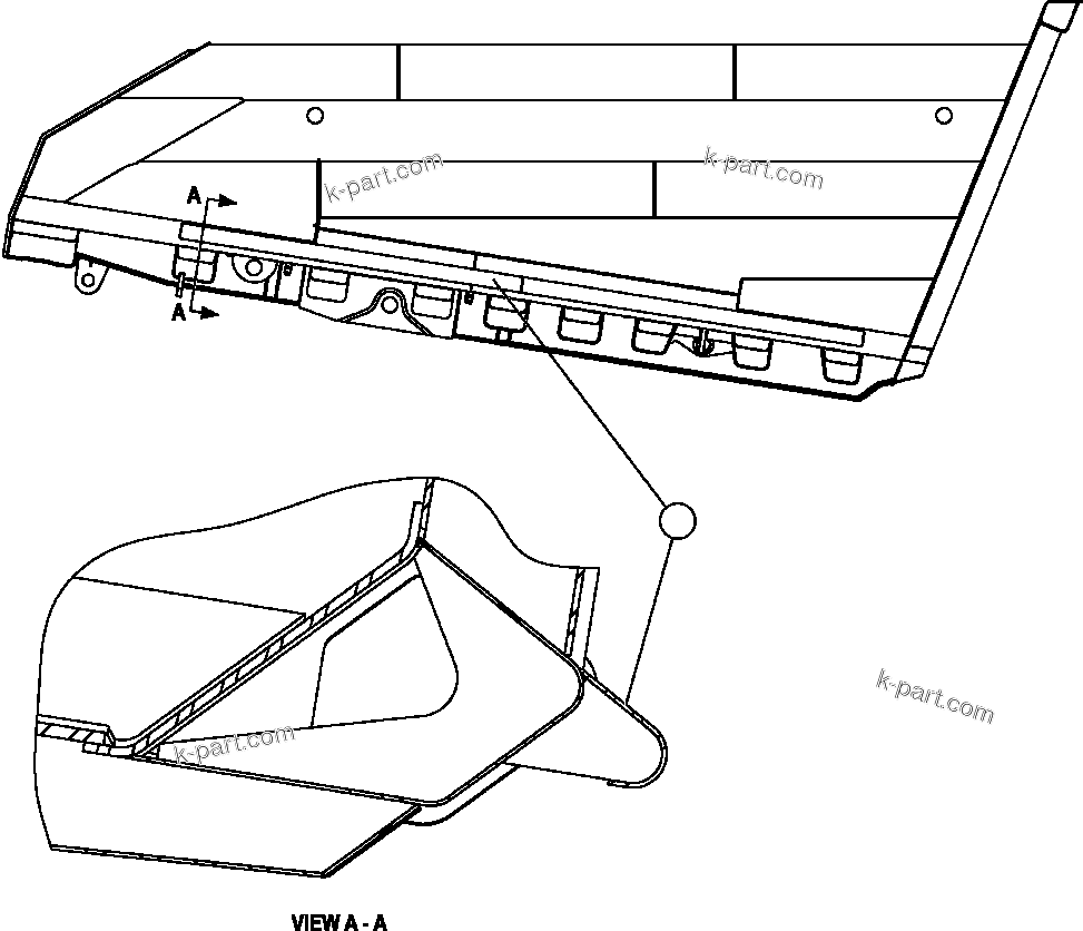 Komatsu parts book diagram for AFE59-A 930E-4 S/N A30465 - A30466    CODELCO GABY: FENDER INSTALLATION