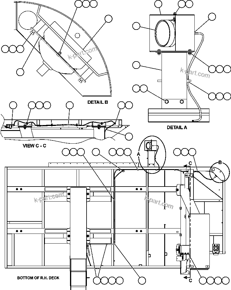 Komatsu parts book diagram for AFE59-A 930E-4 S/N A30465 - A30466    CODELCO GABY: R.H. DECK ELECTRICAL GROUP