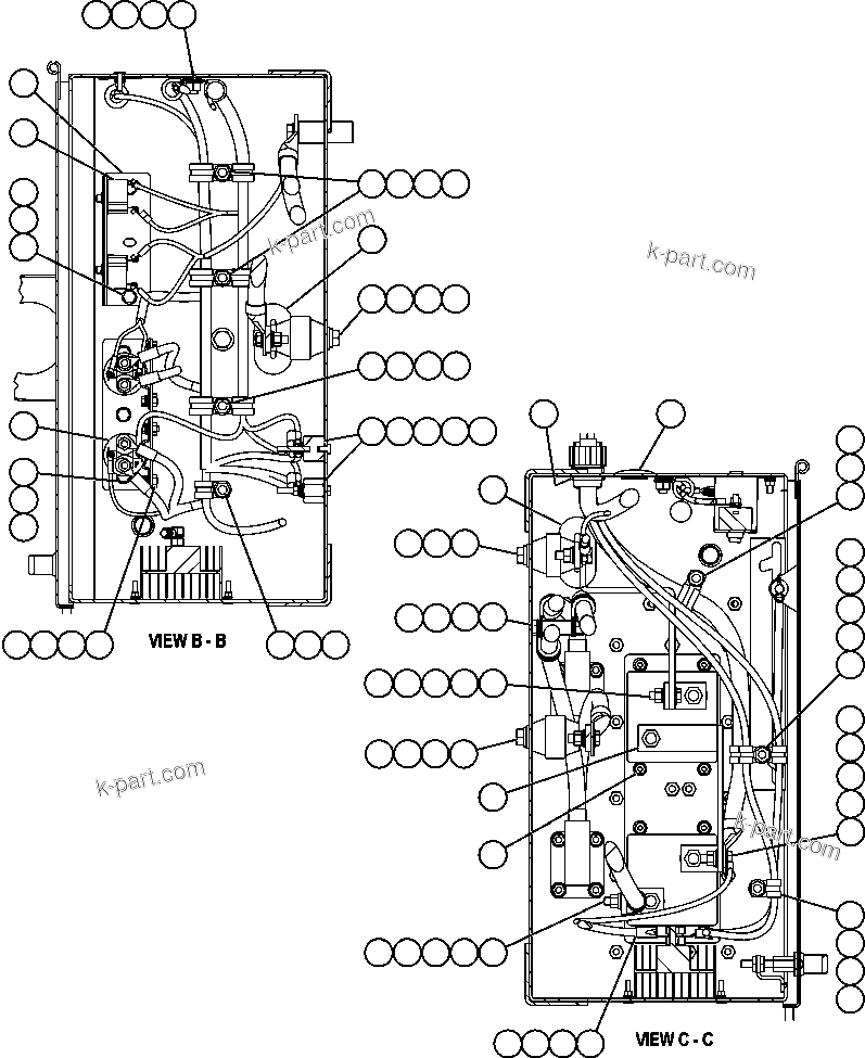 Komatsu parts book diagram for AFE59-A 930E-4 S/N A30465 - A30466    CODELCO GABY: BATTERY DISCONNECT BOX - 1