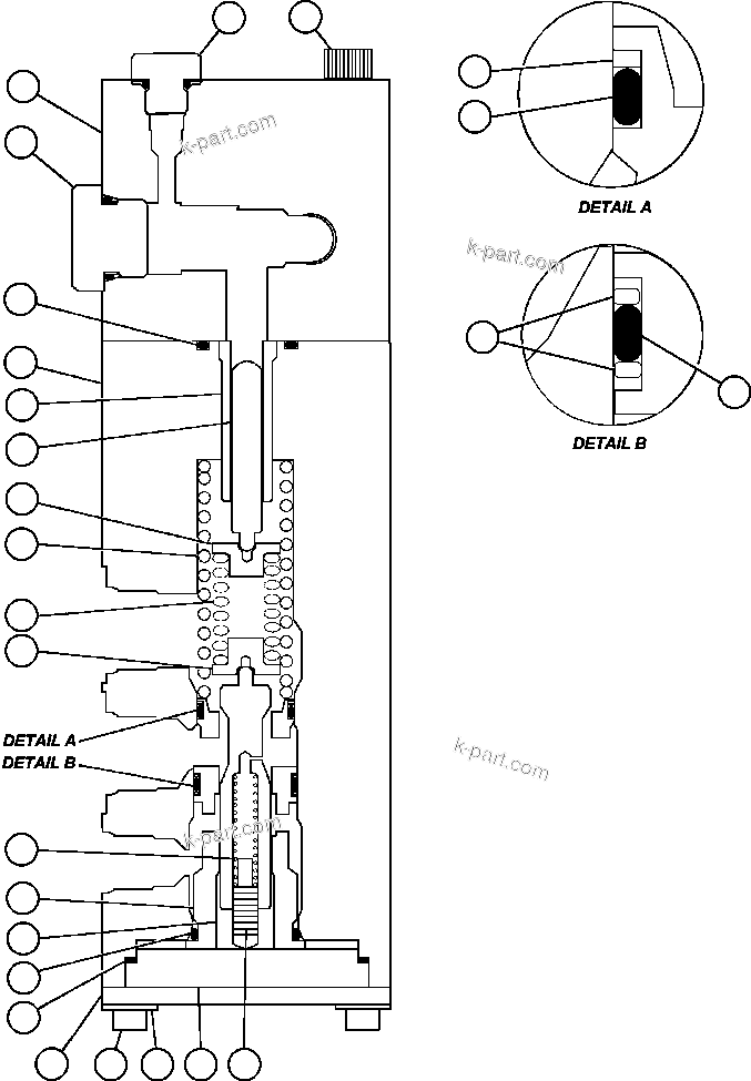 Komatsu parts book diagram for AFE59-A 930E-4 S/N A30465 - A30466    CODELCO GABY: DUAL RELAY VALVE (PC1531)