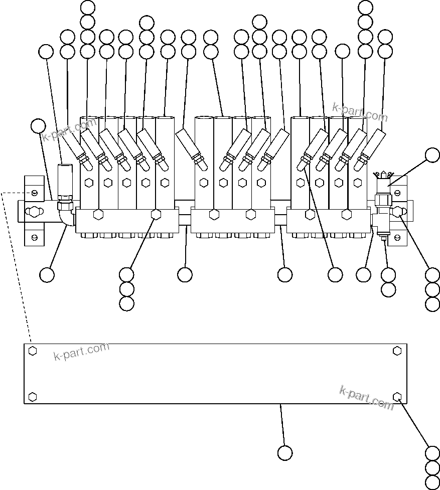 Komatsu parts book diagram for AFE59-A 930E-4 S/N A30465 - A30466    CODELCO GABY: AUTOMATIC LUBRICATION SYSTEM - REAR AXLE