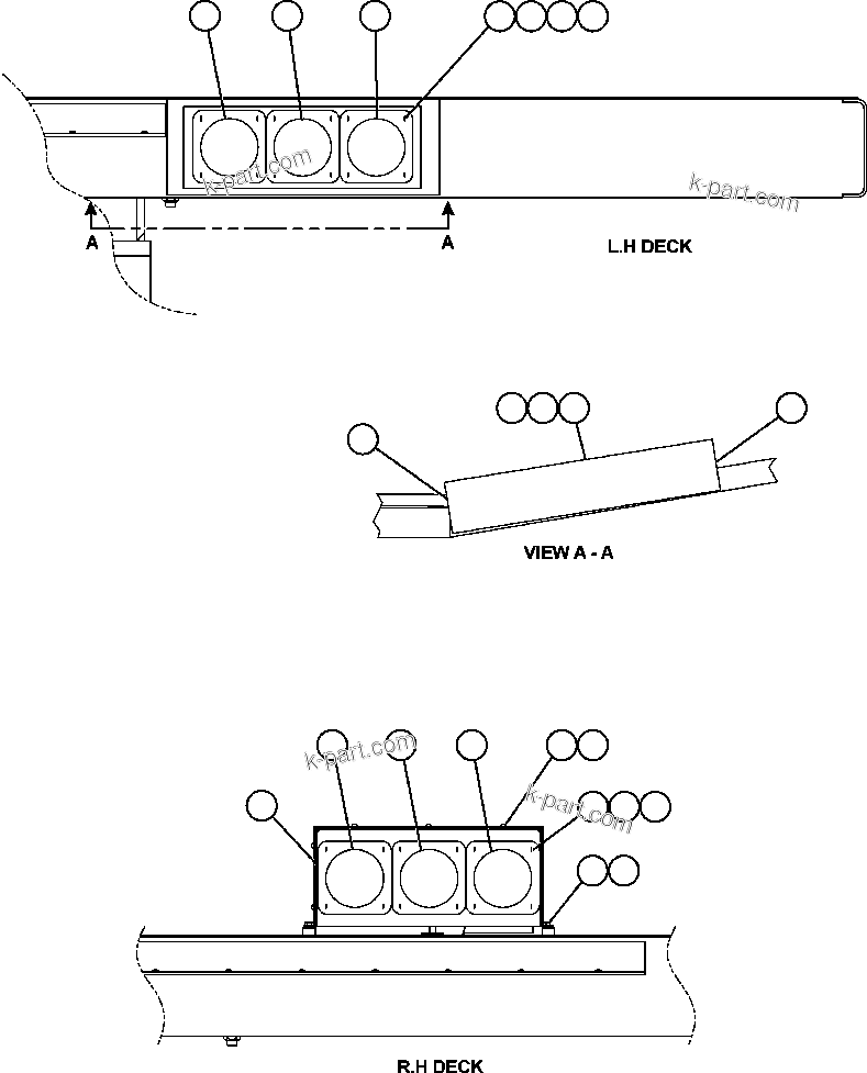 Komatsu parts book diagram for AFE59-A 930E-4 S/N A30465 - A30466    CODELCO GABY: PAYLOAD METER III - INDICATOR LIGHTS
