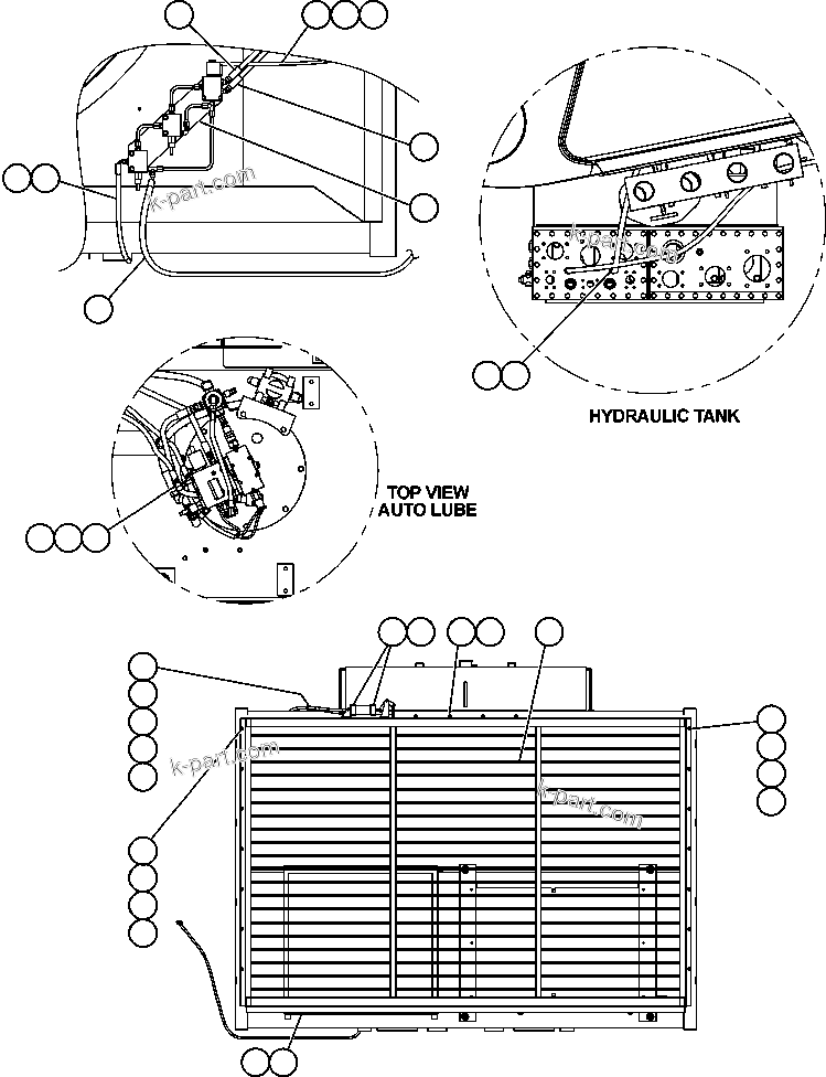 Komatsu parts book diagram for AFE59-A 930E-4 S/N A30465 - A30466    CODELCO GABY: RADIATOR SHUTTER INSTALLATION