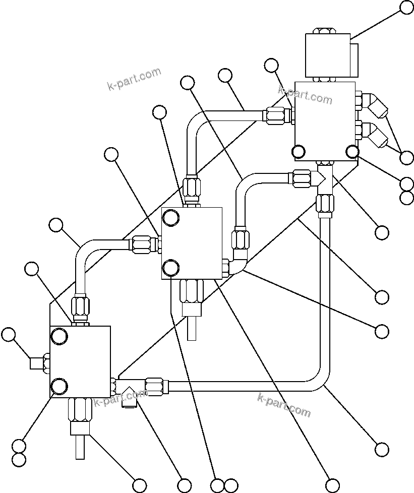 Komatsu parts book diagram for AFE59-A 930E-4 S/N A30465 - A30466    CODELCO GABY: SHUTTER CONTROL VALVE ASSEMBLY (EH3414)