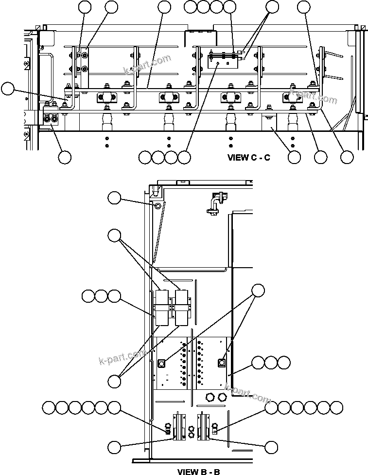 Komatsu parts book diagram for AFE59-A 930E-4 S/N A30465 - A30466    CODELCO GABY: CONTROL CABINET - RIGHT COMPARTMENT - 2 (PC2226)