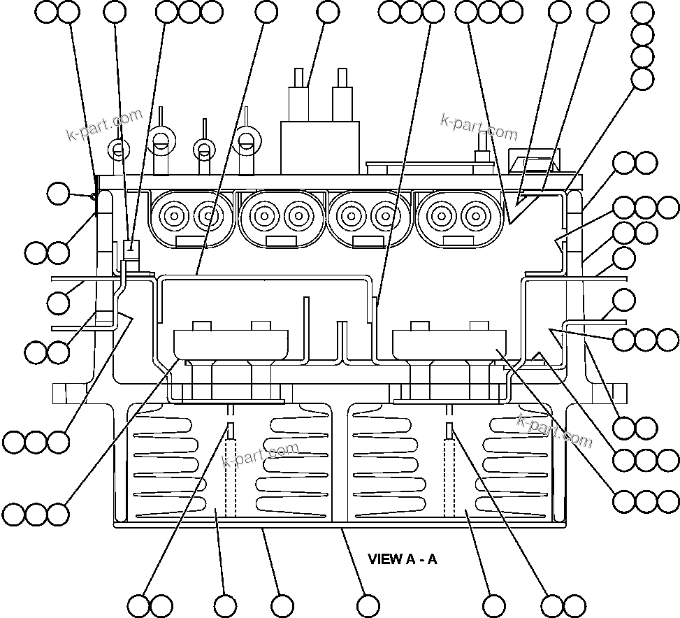 Komatsu parts book diagram for AFE59-A 930E-4 S/N A30465 - A30466    CODELCO GABY: PANEL - A.F.S.E. - 1 (GE0858)
