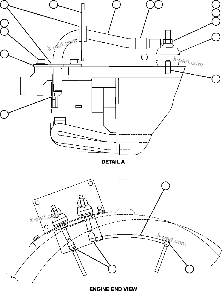 Komatsu parts book diagram for AFE59-A 930E-4 S/N A30465 - A30466    CODELCO GABY: ALTERNATOR - TERTIARY CONNECTION