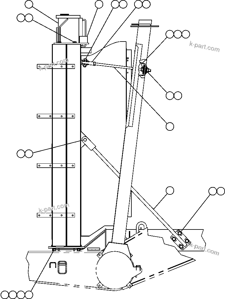 Komatsu parts book diagram for AFE59-BJ 930E-4 S/N A30694, A30695, A30698, A30709 & A30723    DOWNER EDI MINING: RADIATOR SUPPORT & MOUNTING