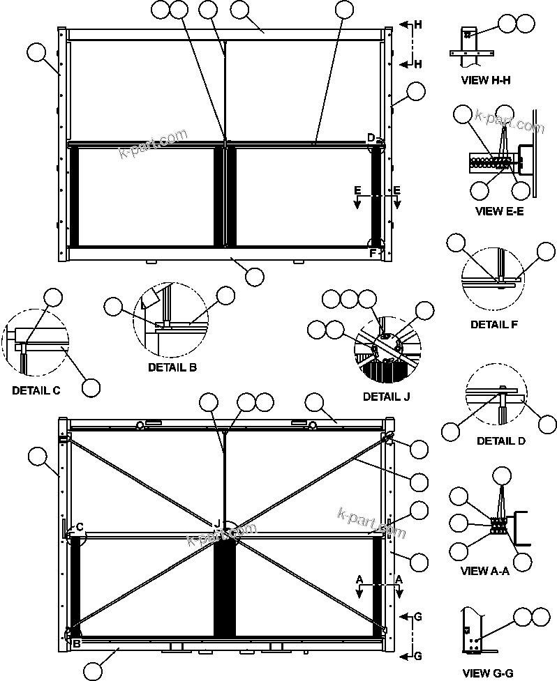 Komatsu parts book diagram for AFE59-BJ 930E-4 S/N A30694, A30695, A30698, A30709 & A30723    DOWNER EDI MINING: LOW & HIGH TEMPERATURE CORES