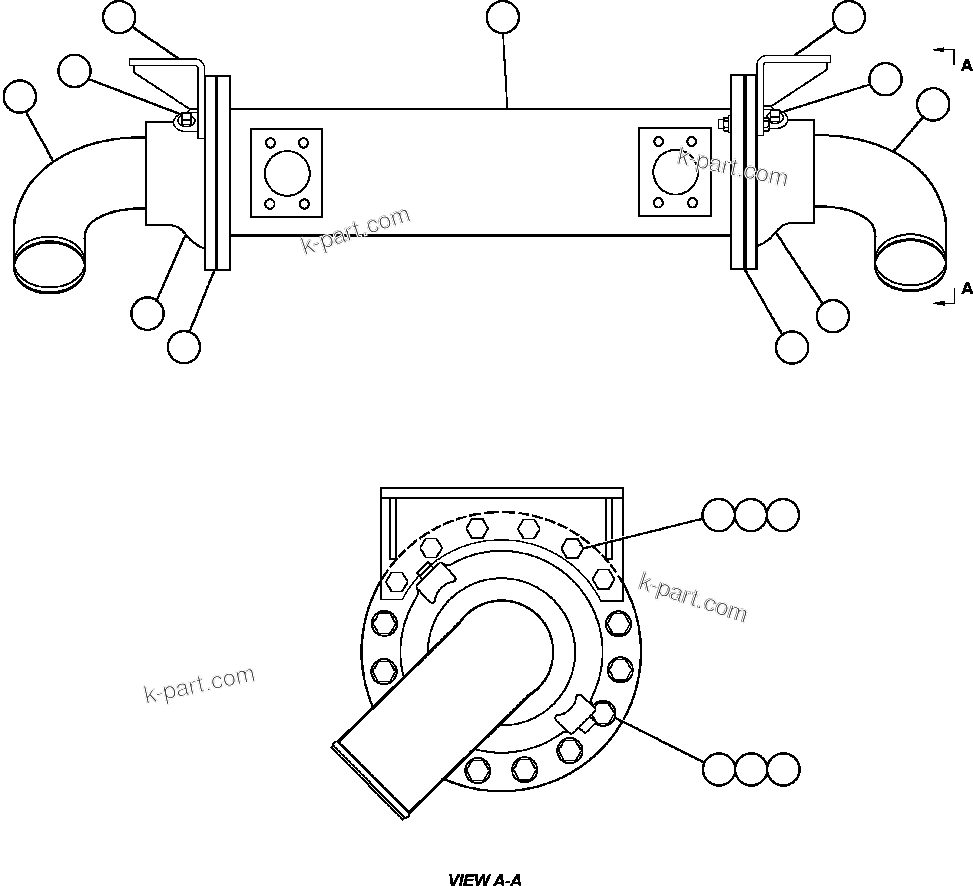 Komatsu parts book diagram for AFE59-BJ 930E-4 S/N A30694, A30695, A30698, A30709 & A30723    DOWNER EDI MINING: HEAT EXCHANGER (PB9796)