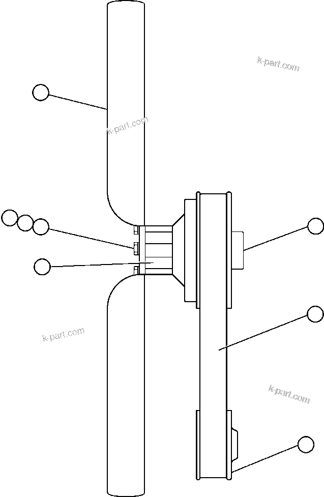 Komatsu parts book diagram for AFE59-BJ 930E-4 S/N A30694, A30695, A30698, A30709 & A30723    DOWNER EDI MINING: FAN & FAN DRIVE