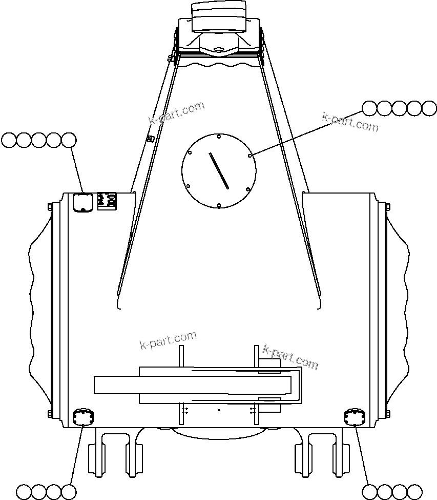 Komatsu parts book diagram for AFE59-BJ 930E-4 S/N A30694, A30695, A30698, A30709 & A30723    DOWNER EDI MINING: REAR AXLE HATCH COVERS