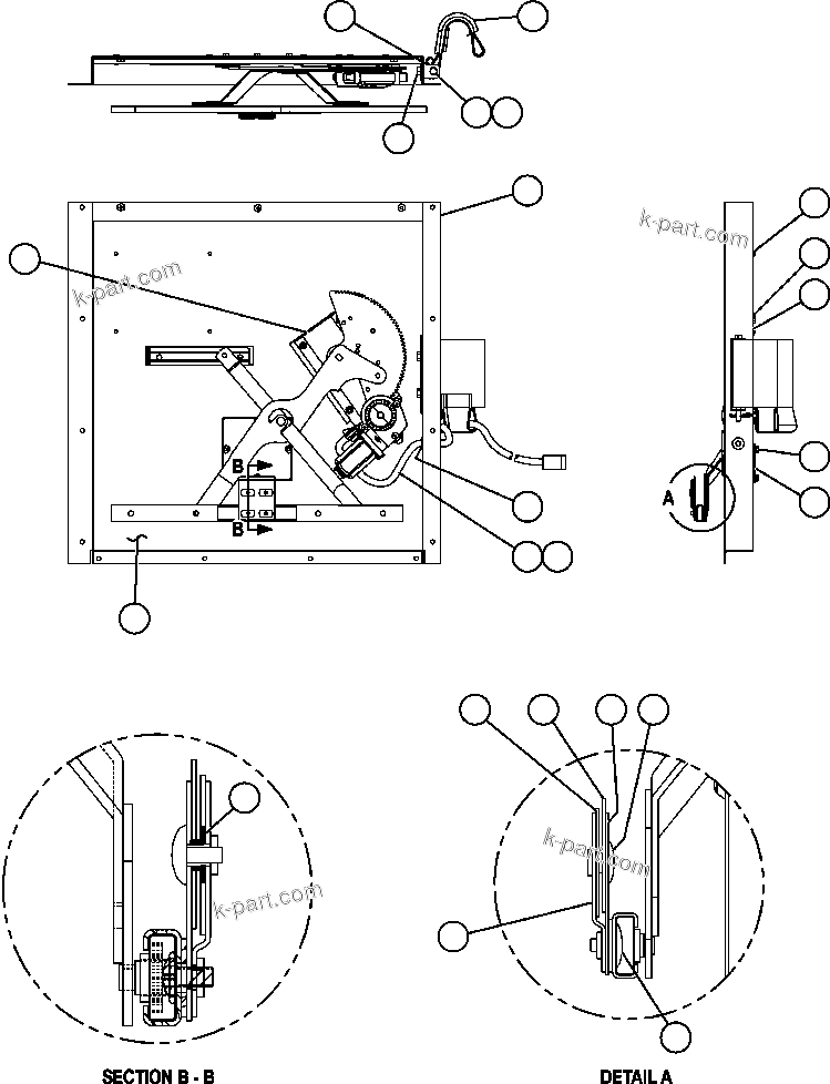 Komatsu parts book diagram for AFE59-BJ 930E-4 S/N A30694, A30695, A30698, A30709 & A30723    DOWNER EDI MINING: INNER DOOR PANEL ASSEMBLY - L.H. (EL2746)