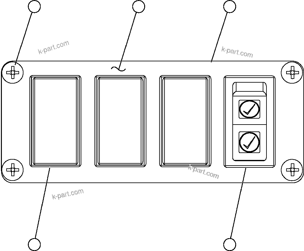 Komatsu parts book diagram for AFE59-BJ 930E-4 S/N A30694, A30695, A30698, A30709 & A30723    DOWNER EDI MINING: UPPER L.H. DASH MODULE