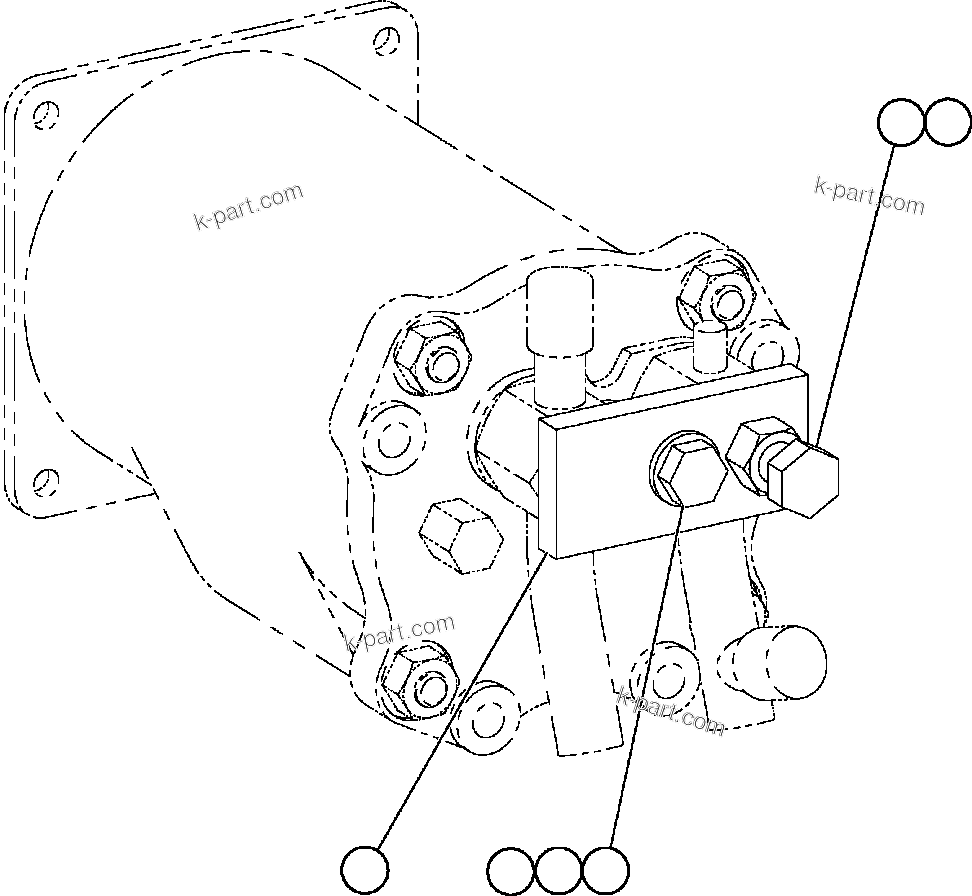 Komatsu parts book diagram for AFE59-BJ 930E-4 S/N A30694, A30695, A30698, A30709 & A30723    DOWNER EDI MINING: ADJUSTABLE HOLD-DOWN ASSEMBLY (EJ1087)