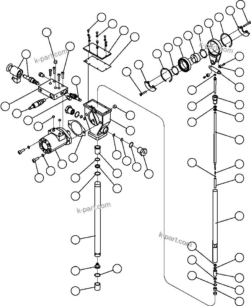 Komatsu parts book diagram for AFE59-BJ 930E-4 S/N A30694, A30695, A30698, A30709 & A30723    DOWNER EDI MINING: LUBE PUMP ASSEMBLY (XA4126)