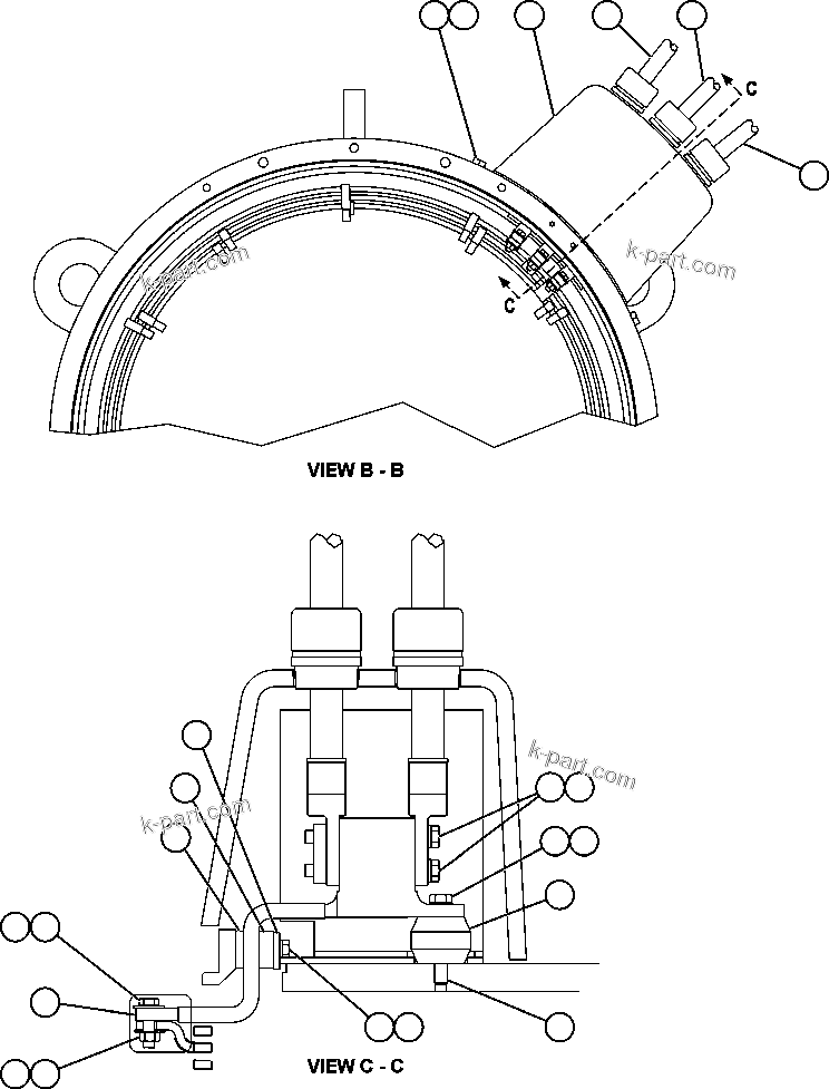 Komatsu parts book diagram for AFE59-BJ 930E-4 S/N A30694, A30695, A30698, A30709 & A30723    DOWNER EDI MINING: ALTERNATOR - MAIN ELECTRICAL CONNECTION
