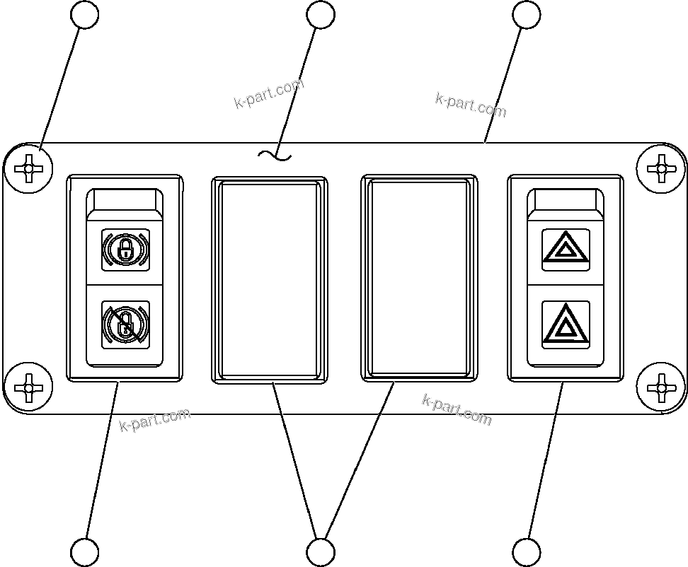 Komatsu parts book diagram for AFE59-BM 930E-4 S/N A30712 - A30714      CODELCO: UPPER R.H. DASH MODULE