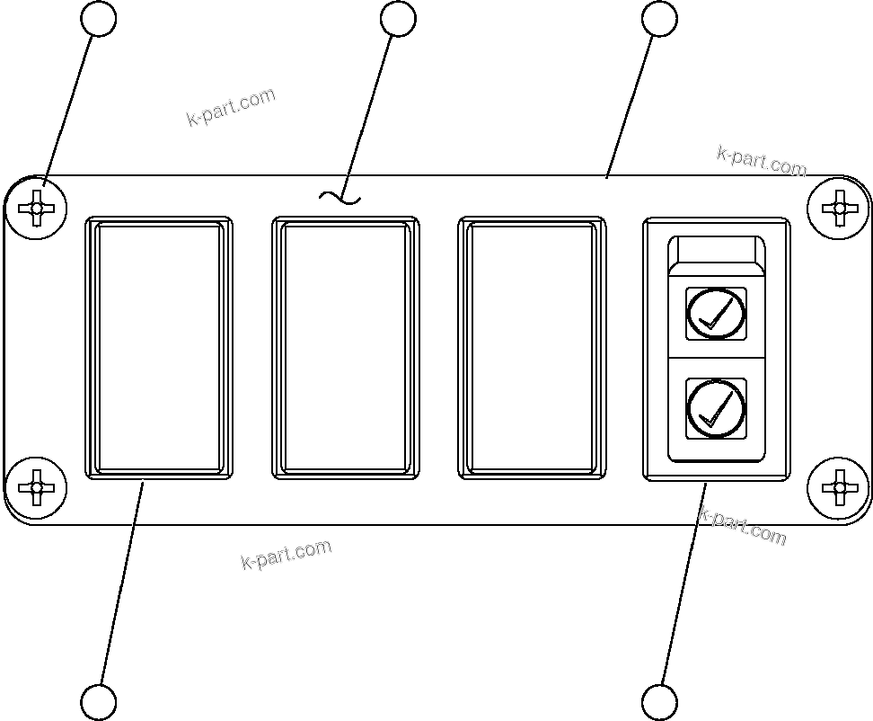 Komatsu parts book diagram for AFE59-BM 930E-4 S/N A30712 - A30714      CODELCO: UPPER L.H. DASH MODULE