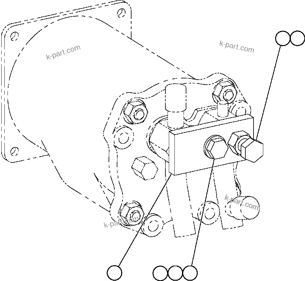 Komatsu parts book diagram for AFE59-BM 930E-4 S/N A30712 - A30714      CODELCO: ADJUSTABLE HOLD-DOWN ASSEMBLY (EJ1087)