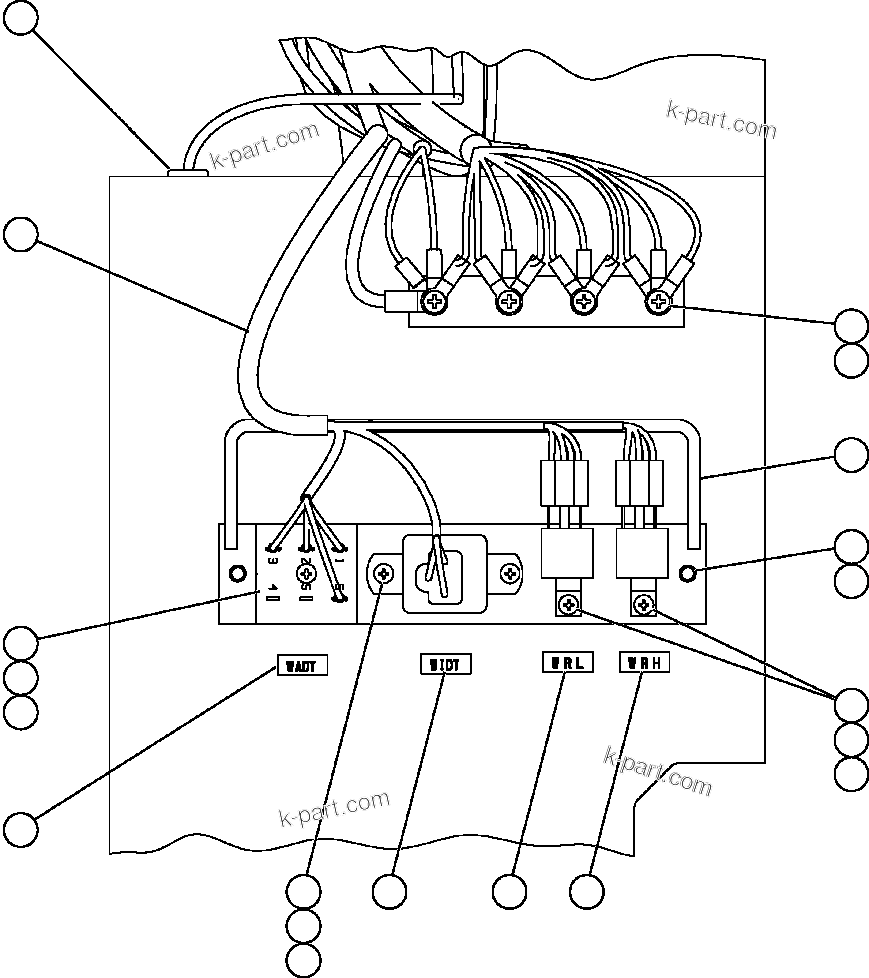Komatsu parts book diagram for AFE59-BM 930E-4 S/N A30712 - A30714      CODELCO: WIPER/WASHER TIMER DELAY MODULES
