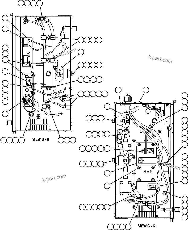 Komatsu parts book diagram for AFE59-BM 930E-4 S/N A30712 - A30714      CODELCO: BATTERY DISCONNECT BOX ( 2/2)
