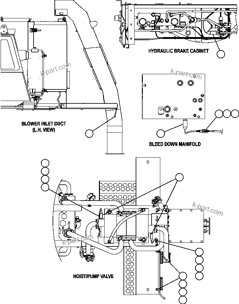 Komatsu parts book diagram for AFE59-BM 930E-4 S/N A30712 - A30714      CODELCO: VHMS HOOKUP