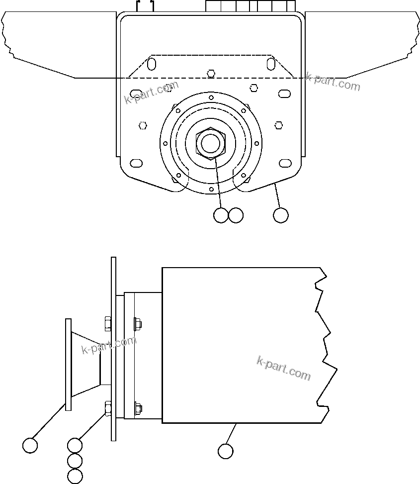 Komatsu parts book diagram for AFE59-BM 930E-4 S/N A30712 - A30714      CODELCO: STEERING PUMP SEAL INSTALLATION (PC1142)