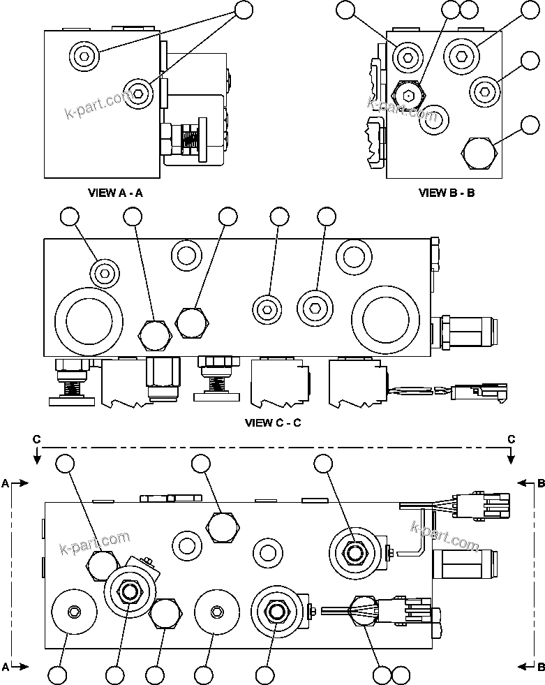 Komatsu parts book diagram for AFE59-BM 930E-4 S/N A30712 - A30714      CODELCO: HYDRAULIC BRAKE CABINET ASSEMBLY  2/2 (EM1496)