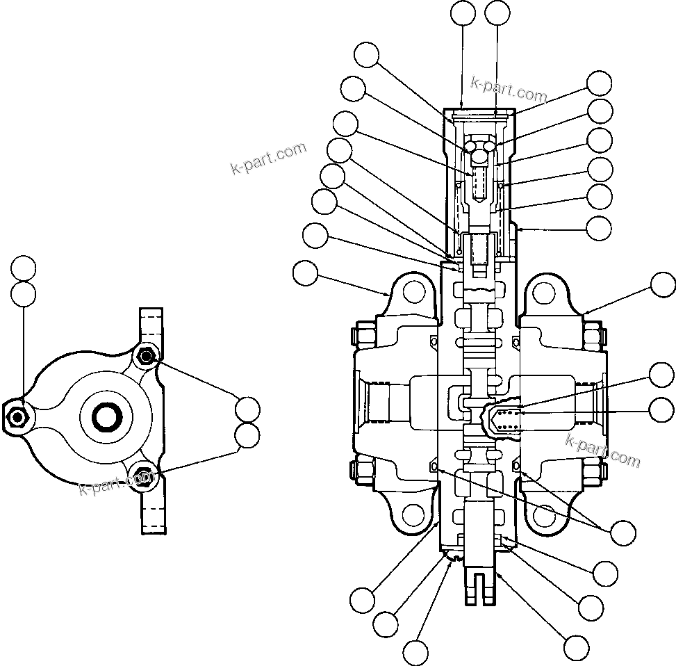 Komatsu parts book diagram for AFE59-BM 930E-4 S/N A30712 - A30714      CODELCO: BRAKE MANIFOLD (PC1498)