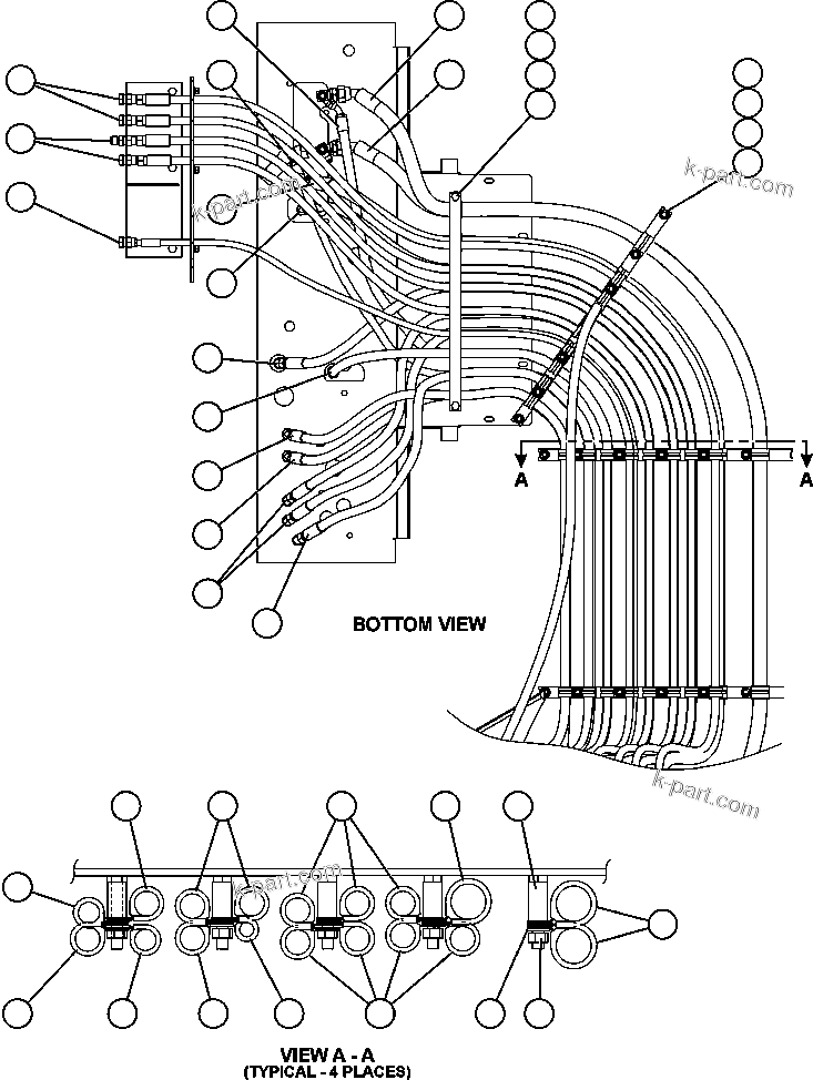 Komatsu parts book diagram for AFE59-BM 930E-4 S/N A30712 - A30714      CODELCO: DUAL RELAY VALVE (PC1531)