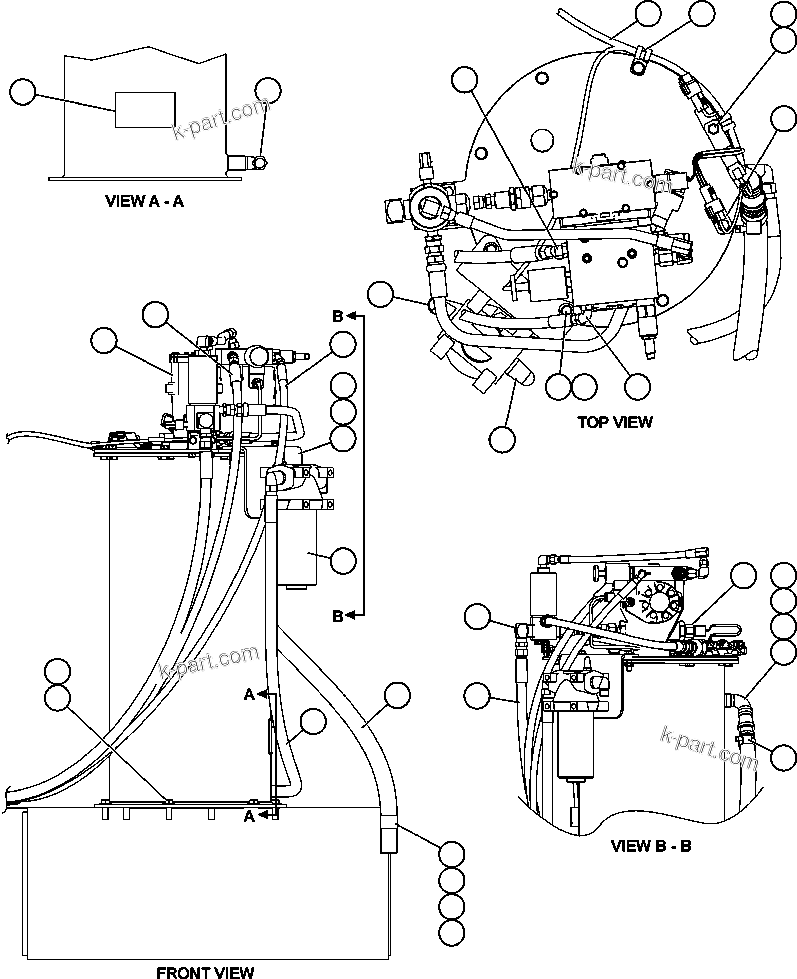Komatsu parts book diagram for AFE59-BM 930E-4 S/N A30712 - A30714      CODELCO: ACCUMULATOR ASSEMBLY - 10 GAL. (PC1116)